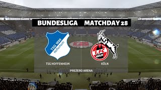 Hoffenheim vs koln(28th may 2020) - (matchday 28 prediction) full
match gameplay