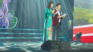 Lần đầu H' Hen Niê dẫn chương trình cùng với Danh Tùng 
