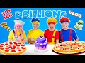 Funny chef how to make cakes pizza and fruit breakfast  d billions vlog english