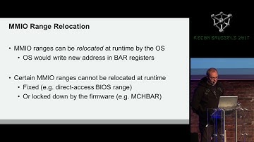 recon 2017 Brussels-Baring the system:New vulnerabilities in SMM of Coreboot and UEFI based systems