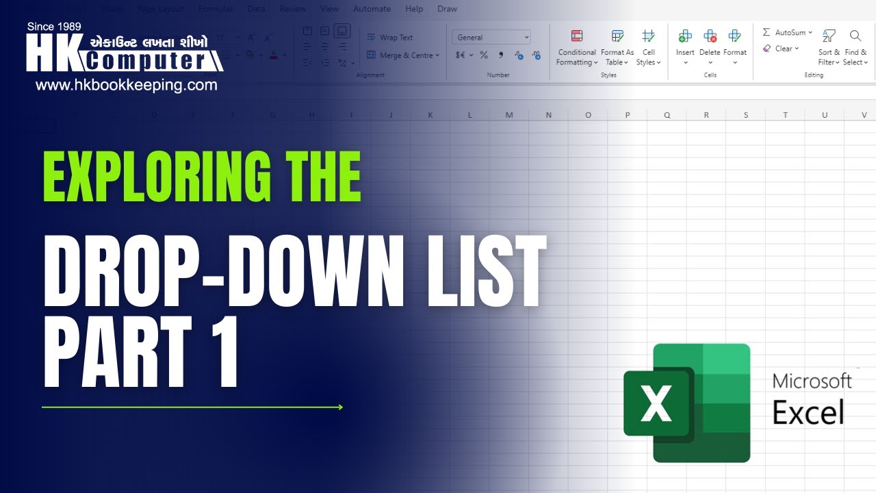 How to Use Drop-Down List Function in Excel (Part 1)