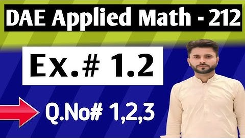 Exercise# 1.2 || DAE Math- 212 || Q.No#1,2,3 || Limits || Explained Easy in Urdu/Hindi.