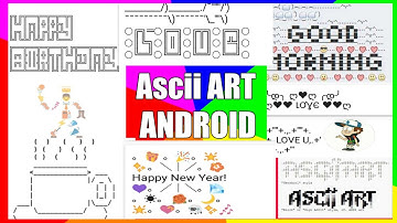 How to Create & Generate ASCII Art in your Android! Cool WhatsApp Message Creator App Review 2017