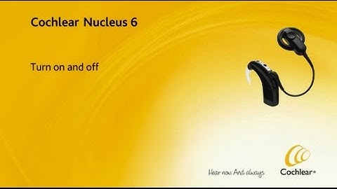 Turn the sound processor on and off - Nucleus 6