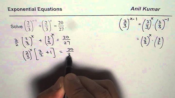 Solve Exponential Equations without Logarithms - EDEXCEL - GCSE - SAT