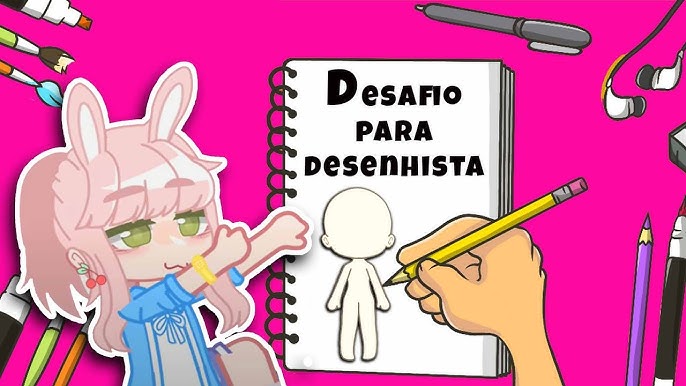 Bocetos de gacha Life  Tutoriais de desenho de rostos, Desenho de poses,  Desenhar caricaturas de rostos