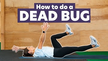 How to do a DEAD BUG | Modifications + 2 Variations [ Dumbbell & Resistance Bands ]