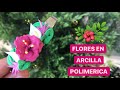 Como decorar BRAZALETES con flores de ARCILLA POLIMERICA paso a paso en español 💐🌺🌷