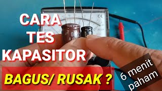 CARA Mengecek Kapasitor Elco dengan Multimeter || Tutorial pemula