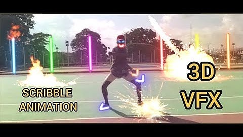 Glowing Scribble Animation  In Adobe After Effects 2019