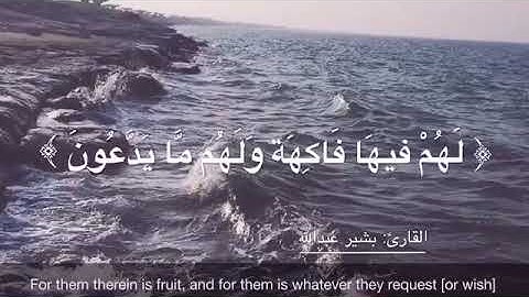 اريحو مسامعكم💜أصحاب الجنه ... القارئ بشير عبدالله⚘