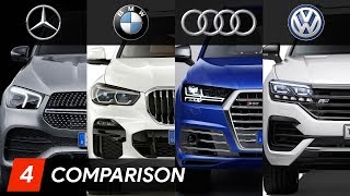 2019 Mercedes GLE Vs BMW X5 Vs Audi Q7 Vs Volkswagen Touareg