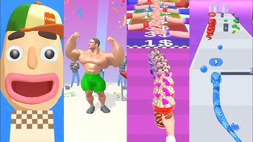 Sandwich Runner - Muscle Rush - Coffee Run - Snake Run Race, Gameplay Walkthrough Android, IOS