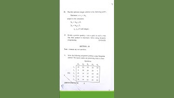 Optimization Techniques Question Paper | Sem-3 | Msc Mathematics 2023 | #optimizationtechniques