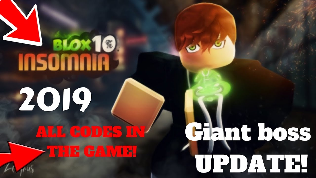 All Working Codes In The Game Roblox Blox 10 Insomnia Youtube - roblox blox 10 insomnia codes how to get free robux 2018