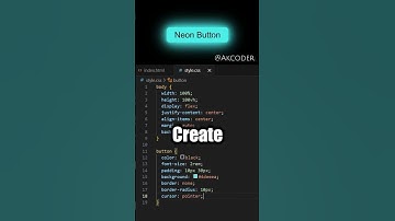 Animated 👀🤯Neon button #css #shorts