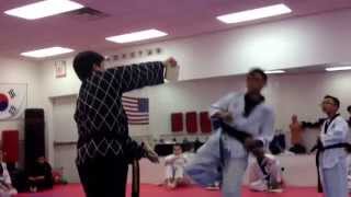 Raj doing board breaking 04242015