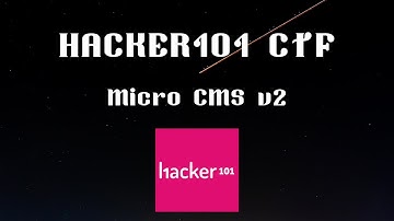 Micro CMS v2 | HACK3R101 CTF