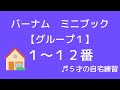 【バーナムミニブック】グループ1の1〜12番/5才