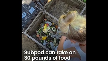 Subpod compost system and worm farm feature and review by Waste-Ed