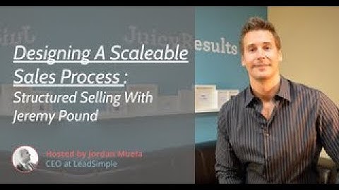 Designing a Scalable Sales Process - Structured Selling