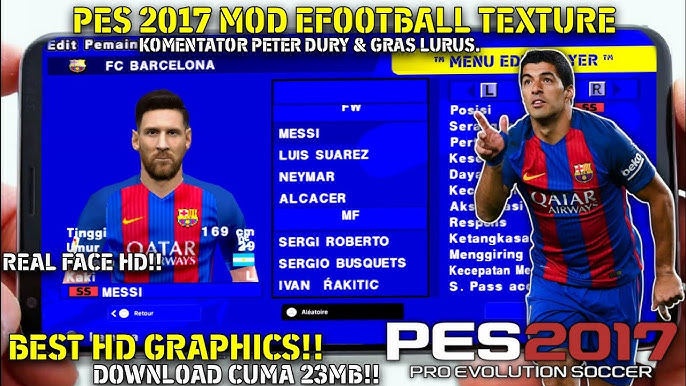 DOWNLOAD PES 17 ENGLISH OFFLINE FULL/ GAMEPLAY ANDROID AND IOS/ PPSSPP GAME  