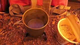 エム・シェルター（ビバーク用ツェルト）でぬくぬく山ご飯「アルコールストーブ」の巻【登山・道具】