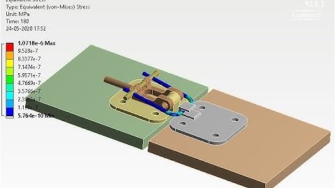 Lesson 62 Toggle Clamp in Ansys Workbench Transient Analysis Part 4