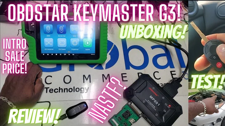 Obdstar KeyMaster G3! Unboxing,  Review, Testing! NASTF? IMMOBILIZER,  ECU CLONING, SRS airbag RESET