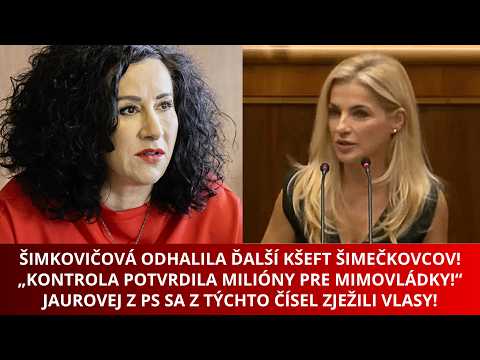 Šimkovičová vytiahla nové spisy na Šimečkovcov! Ostrý stret s Jaurovou priamo v parlamente!