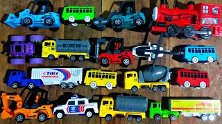 Mobil Kontruksi,Excavator,Buldozer,Truk Molen,Truk Tangki,Kontainer,Mobil Polisi,Bus Tayo &Thomas 51