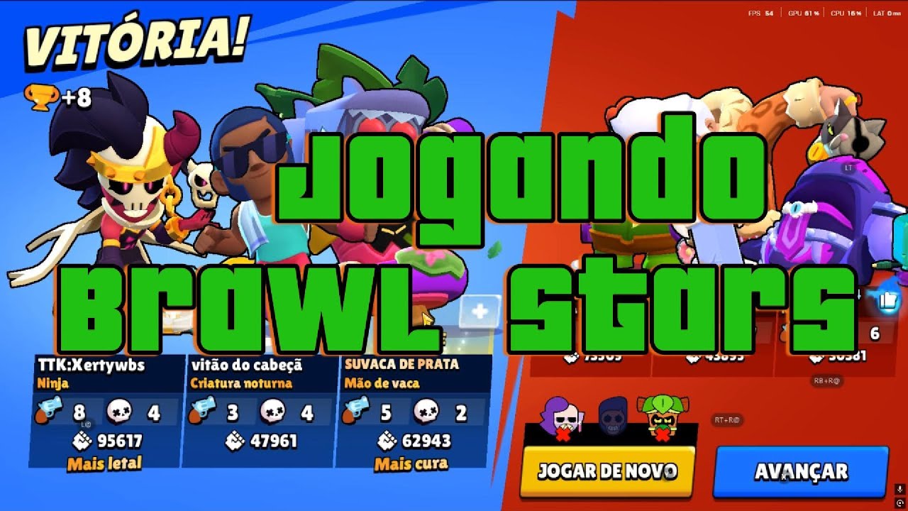Jogando Brawl Stars 