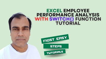 Maximize Employee Performance Analysis with SWITCH() Function in Excel | Krish Tech Vlogs