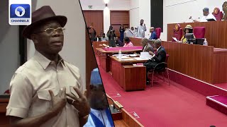 Drama In Senate Over Oshiomhole's 'Looting' Comment