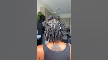 starter locs one month difference ⭐️ | #locs #locjourney #locstyles