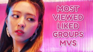 [TOP 50] MOST LIKED K-POP GROUPS MVS | FEBRUARY 2024