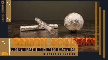 How to create Procedural Aluminum Foil Material in blender for beginner (blender tutorial) #b3d