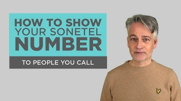 How to show your Sonetel number to people you call