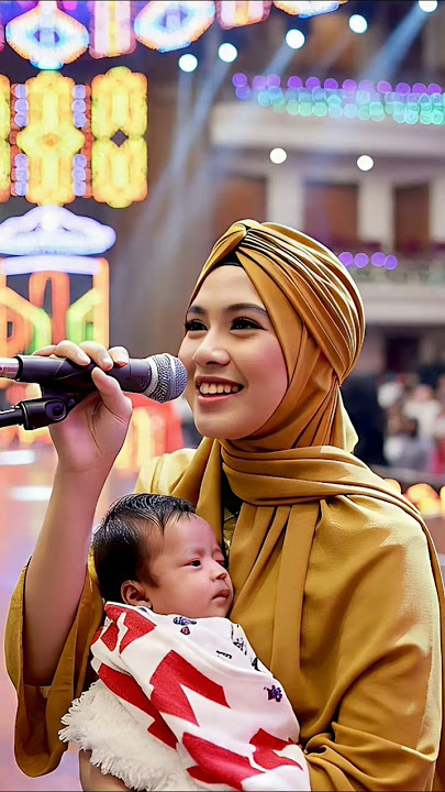 'Wow! Suaranya Merdu Banget, Saat Nyanyi Sholawat' #sholawat #hijab #shorts