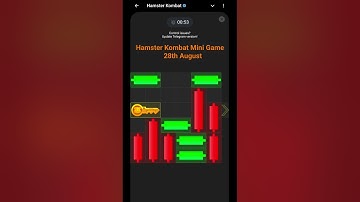 Mini Game • Today 29 August Hamster Kombat • How To Solve Mini Game Puzzle in Hamster Kombat • 100%