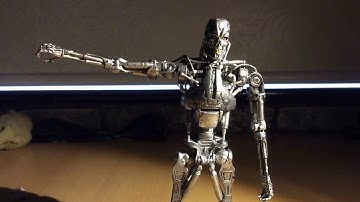 Terminator T800 Endoskeleton Articulation Stop Motion Test
