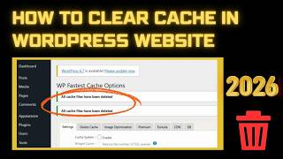 How to clear cache from wordpress website | how to clear cache of my wordpress website #cache
