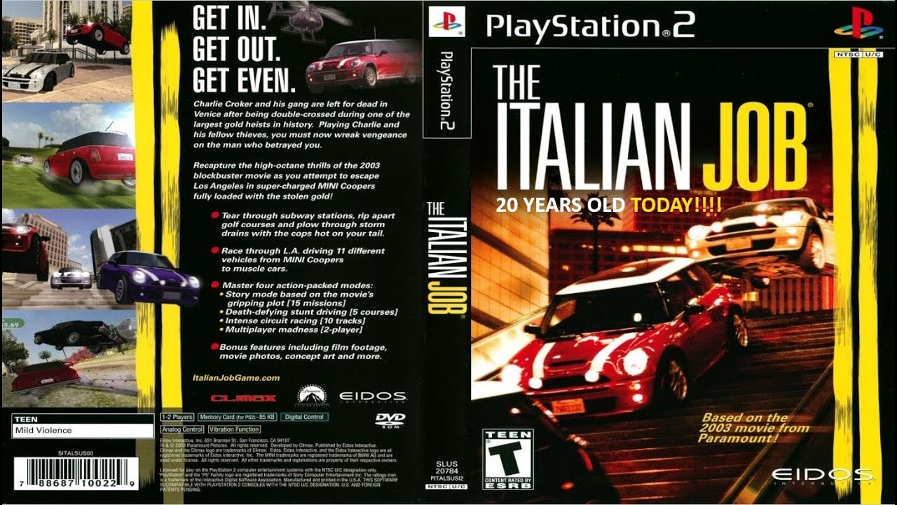 The Italian Job : L.A. Heist – Xbox Classique (PAL) – Bon État