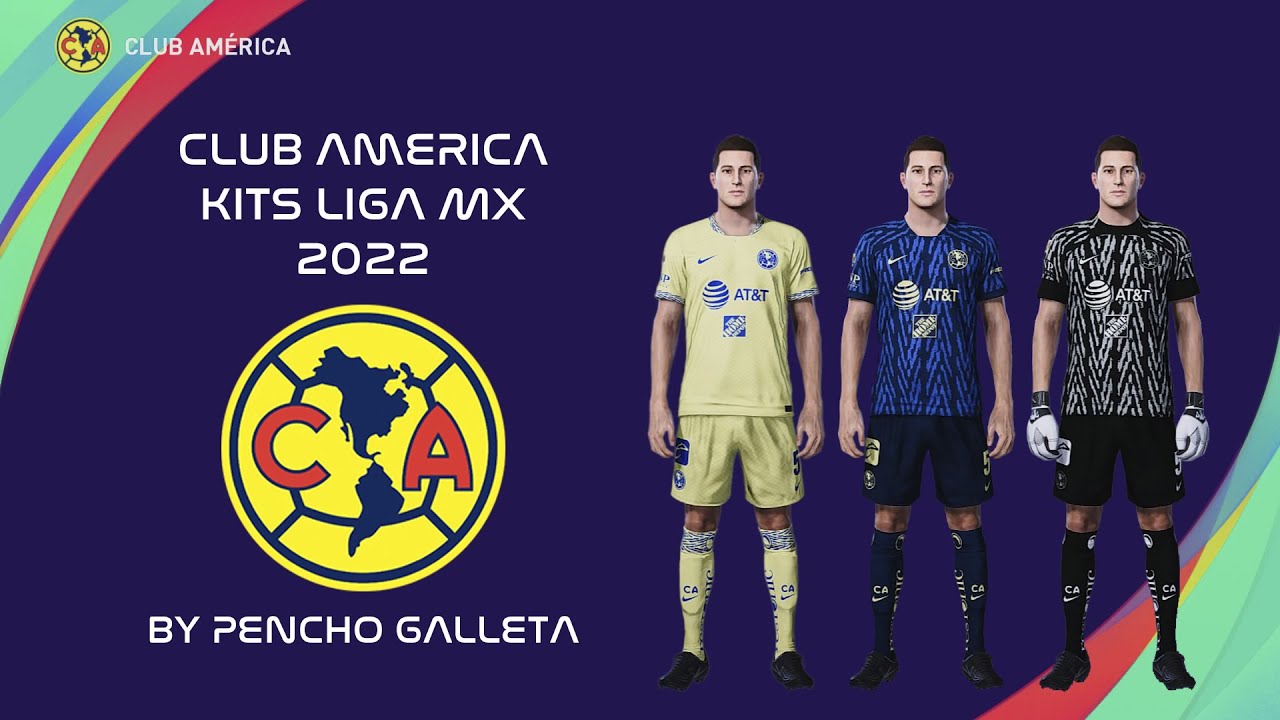 CLUB AMERICA KITS 2022 / LIGA MX / PES 2021 / PS4 YouTube