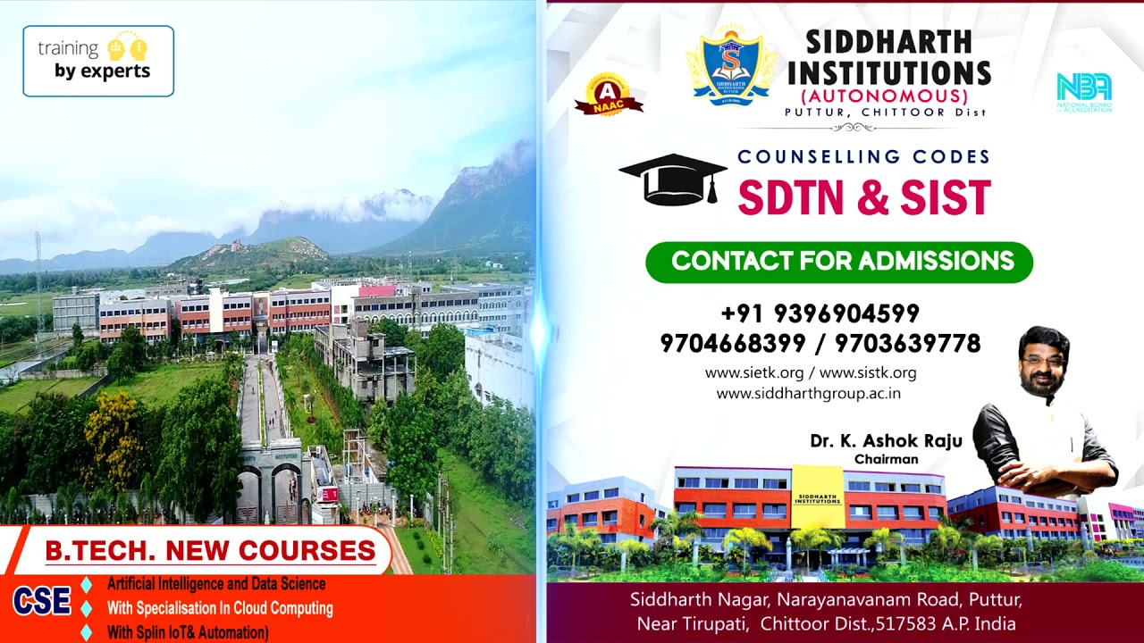 Sietk Logo The HOD, Staff And Students Hearty Welcome To NBA Expert