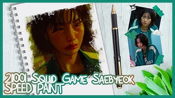 211001 Squid Game Saebyeok - Speed Paint (Jung Hoyeon)