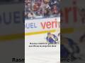 Rasmus Dahlin in game 1 sacrifices to stop the shot and stays down briefly, then rises to battle