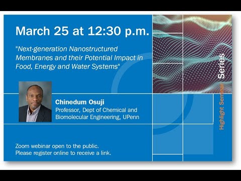 Next-generation Nanostructured Membranes and their Potential Impact in Food, Energy &amp; Water Systems
