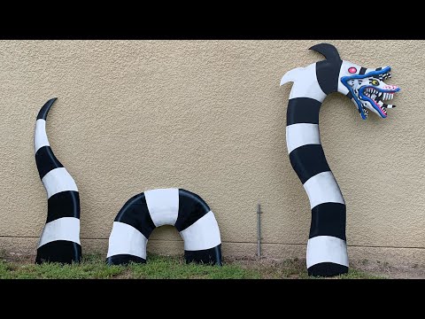 Making the HUGE SANDWORM from BEETLEJUICE - DIY Halloween prop