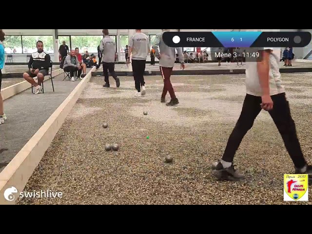 Miniature de la vidéo : mondial jeunes de Romans sur isere triplette 8eime de finale